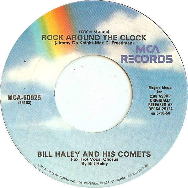 Bill Haley And His Comets - (We're Gonna) Rock Around The Clock (7", Single, RE)