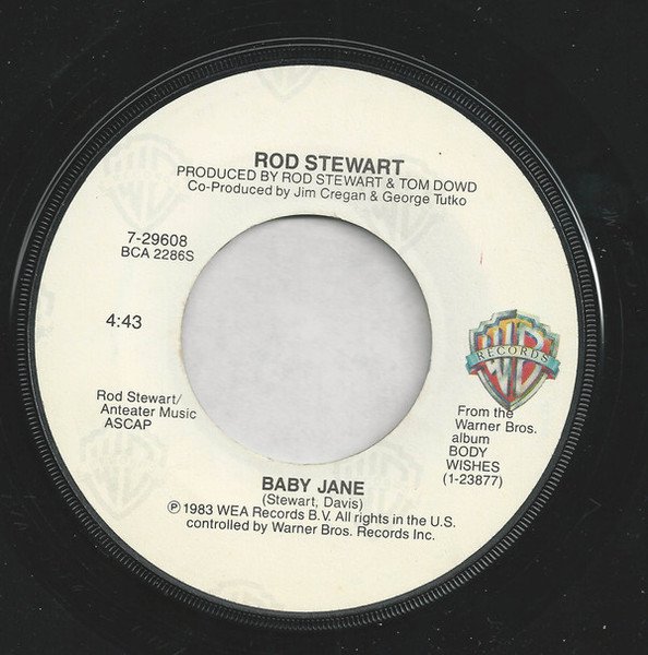 Rod Stewart - Baby Jane - Warner Bros. Records - 7-29608 - 7", Win 1074069530