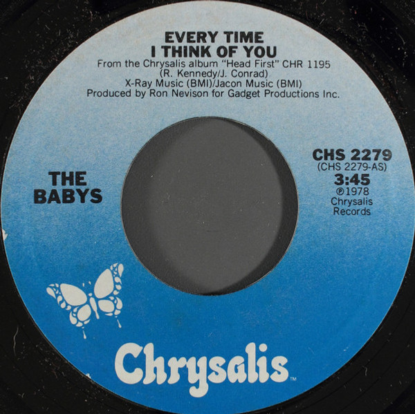 The Babys - Every Time I Think Of You (7", Single, Styrene)