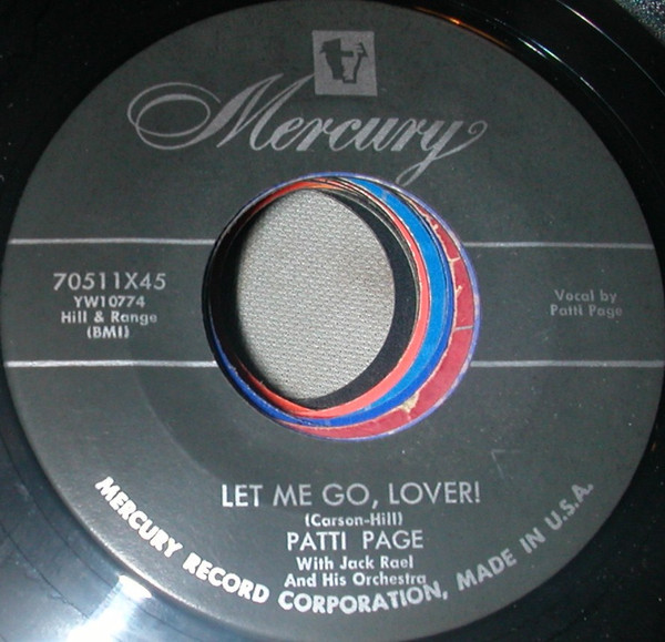 Patti Page With Jack Rael And His Orchestra - Let Me Go, Lover! / Hocus-Pocus - Mercury - 70511X45 - 7", Single 1075495696