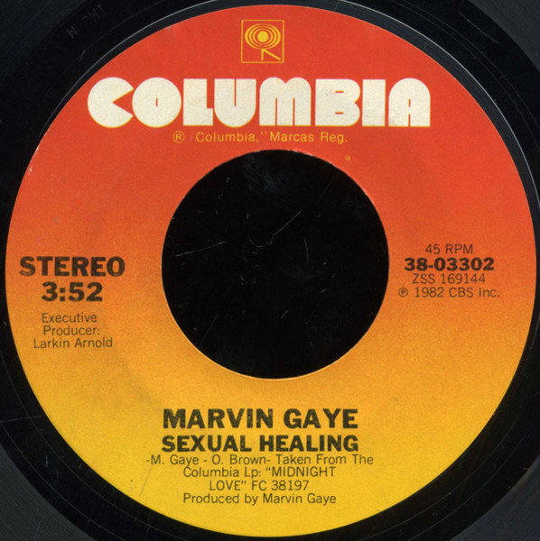 Marvin Gaye - Sexual Healing - Columbia - 38-03302 - 7", Single, Styrene, Pit 1075638247