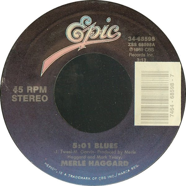 Merle Haggard - 5:01 Blues (7", Styrene, Car)