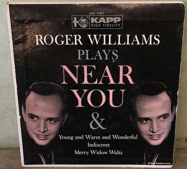 Roger Williams (2) - Plays Near You (7", EP, Mono)