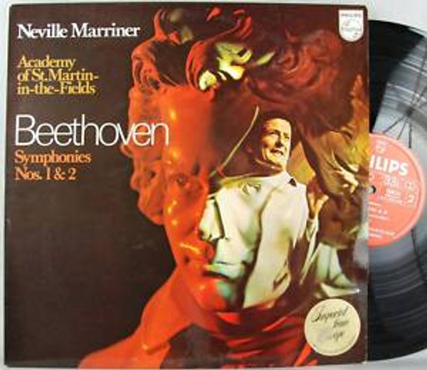 Ludwig van Beethoven - The Academy Of St. Martin-in-the-Fields - Sir Neville Marriner - Symphonies Nos. 1 & 2 - Philips - 6500 113 - LP, Album, RE 1079604039
