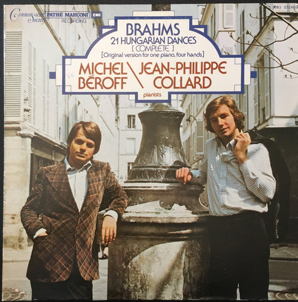 Brahms* - Michel Béroff, Jean-Philippe Collard - 21 Hungarian Dances [Complete] [Original Version For One Piano, Four Hands] (LP, Quad)