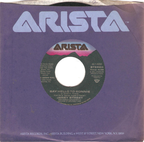 Janey Street - Say Hello To Ronnie / In My Mind (7")