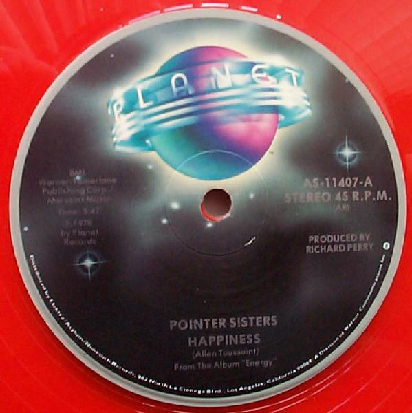 Pointer Sisters - Happiness (12", Red)