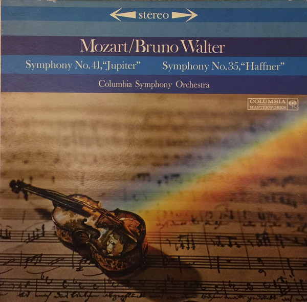 Bruno Walter, Columbia Symphony Orchestra / Mozart* - Symphony No. 41, "Jupiter" / Symphony No. 35, "Haffner" (LP, Album, RP)