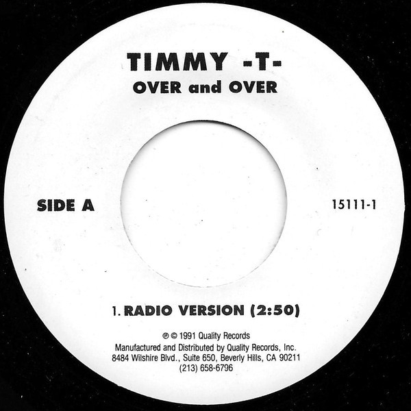Timmy -T-* - Over And Over (7")