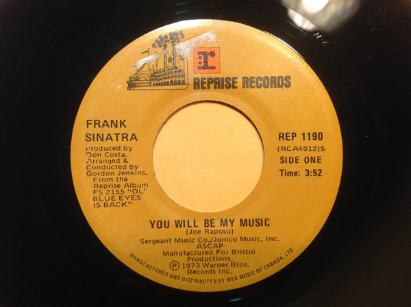Frank Sinatra - You Will Be My Music (7", Single)