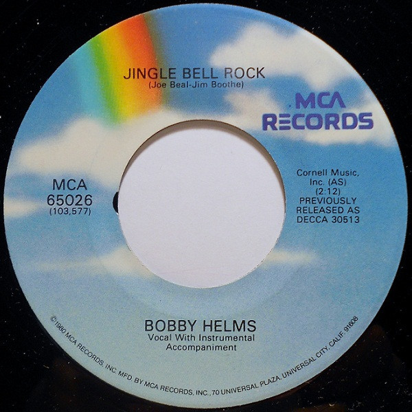 Bobby Helms - Jingle Bell Rock / Captain Santa Claus (And His Reindeer Space Patrol) (7", Single, RE, RP)