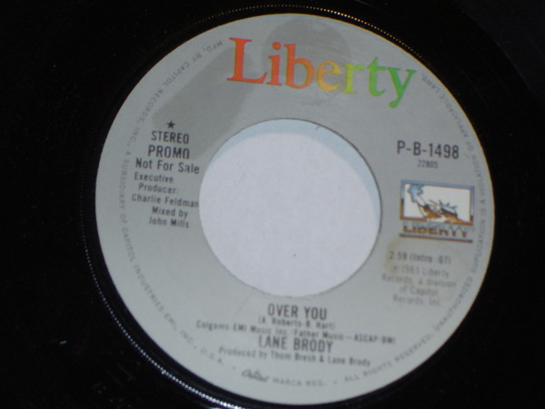 Lane Brody - Over You  (7", Promo)