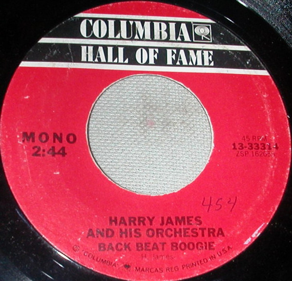 Harry James & His Orch.* - Back Beat Boogie / Night Special (7", RE)