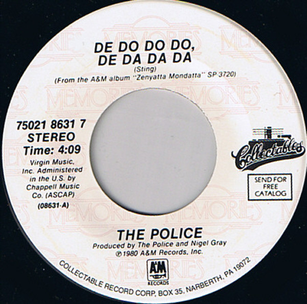 The Police - De Do Do Do, De Da Da Da / Don't Stand So Close To Me (7")