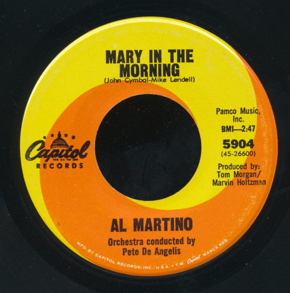 Al Martino - Mary In The Morning (7", Single, Los)