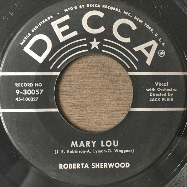 Roberta Sherwood - Mary Lou / Should I Try Again (7")
