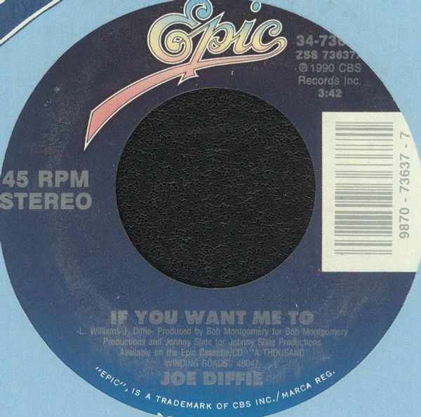 Joe Diffie - If You Want Me To (7", Single)
