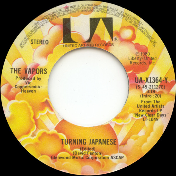The Vapors - Turning Japanese - United Artists Records - UA-X1364-Y - 7", Single 1088284334