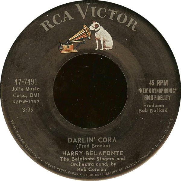 Harry Belafonte - Darlin' Cora (7")