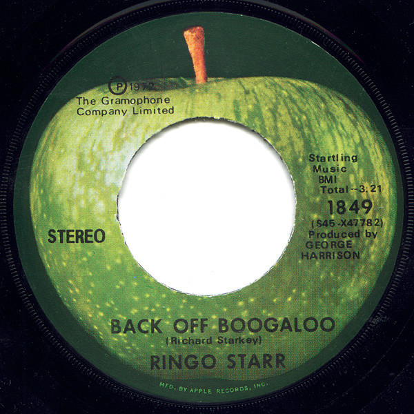 Ringo Starr - Back Off Boogaloo (7", Single, Scr)