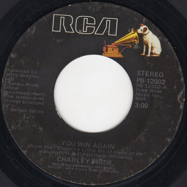Charley Pride - You Win Again - RCA - PB-12002 - 7", Single, Styrene, Ind 1088378205