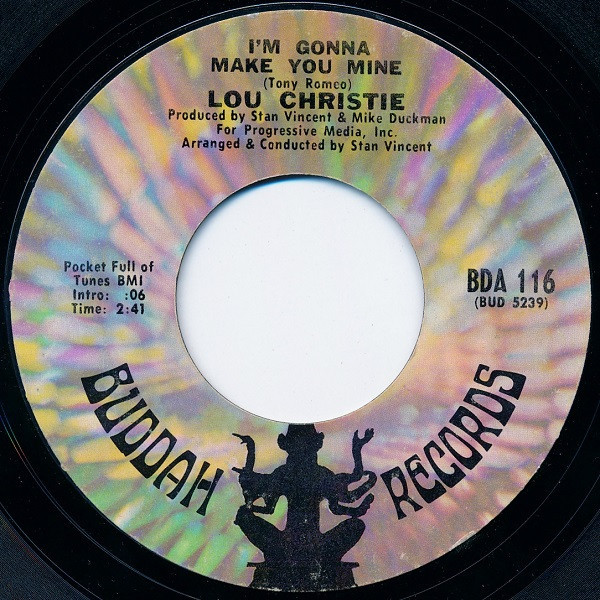 Lou Christie - I'm Gonna Make You Mine - Buddah Records - BDA 116 - 7" 1088694897