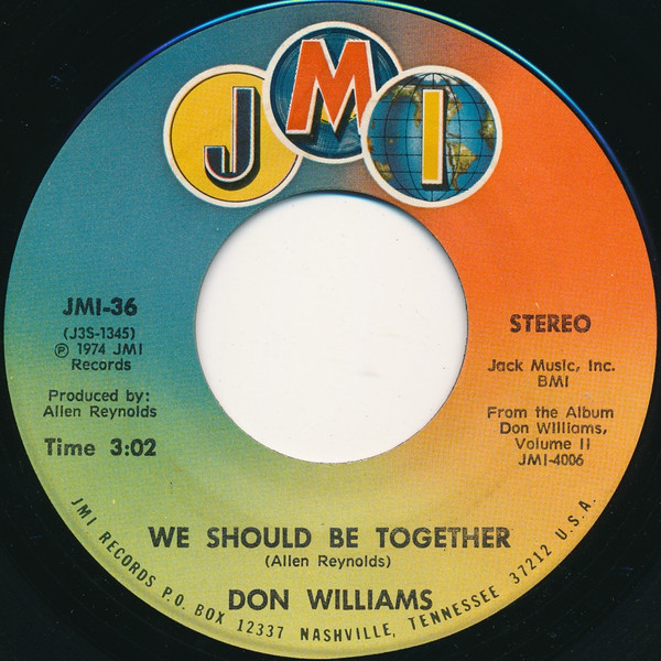 Don Williams (2) - We Should Be Together / Millers Cave (7")