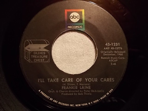 Frankie Laine - I'll Take Care Of Your Cares / Making Memories (7", Single, RE)