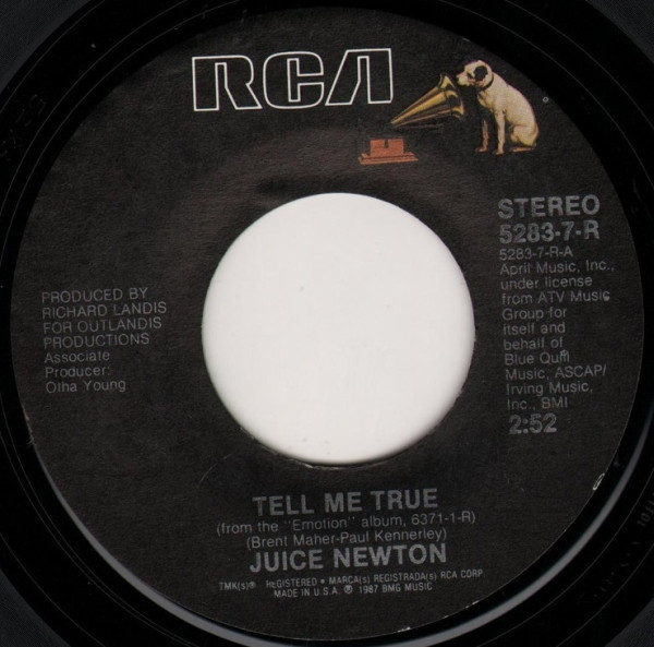 Juice Newton - Tell Me True / If I Didn't Love You - RCA - 5283-7-R - 7", Single 1090735836