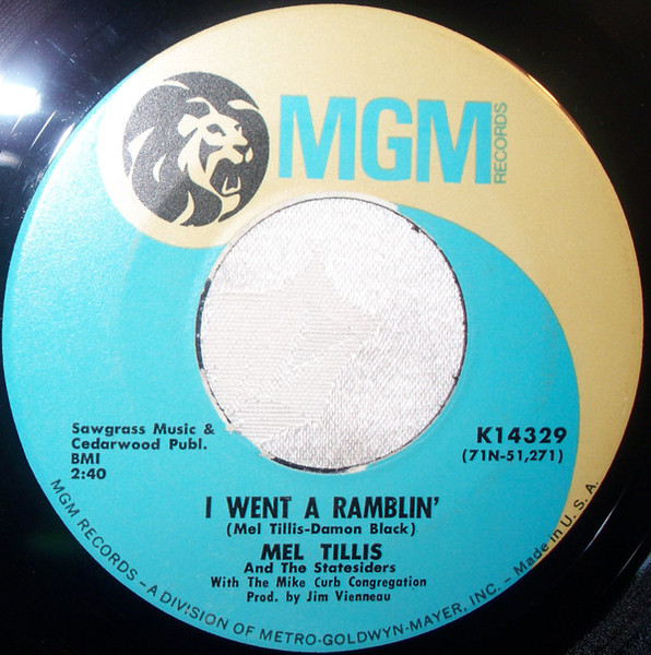Mel Tillis - I Went A Ramblin' / Untouched (7")