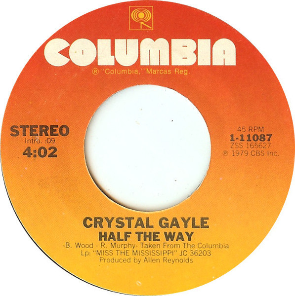 Crystal Gayle - Half The Way / Room For One More - Columbia - 1-11087 - 7", Single, Styrene, Pit 1090787172
