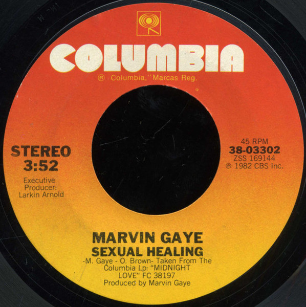 Marvin Gaye - Sexual Healing - Columbia - 38-03302 - 7", Single, Styrene, Pit 1090841015