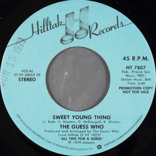 The Guess Who - Sweet Young Thing (7", Promo)