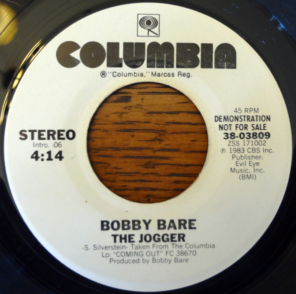 Bobby Bare - The Jogger (7", Promo)