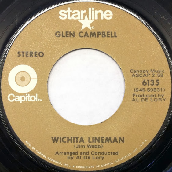 Glen Campbell - Wichita Lineman / True Grit (7")