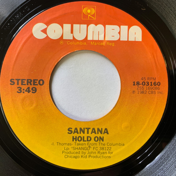 Santana - Hold On (7", Single, Styrene, Pit)