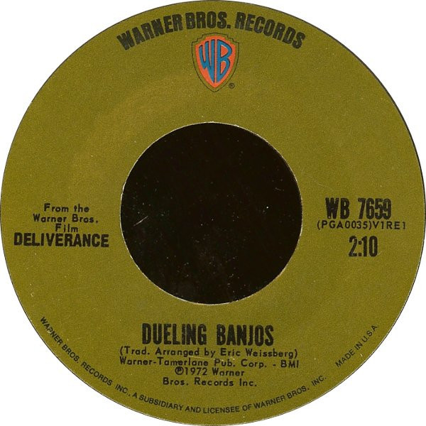 Eric Weissberg & Steve Mandell - Dueling Banjos - Warner Bros. Records - WB 7659 - 7", Single, Styrene, Pit 1091681832