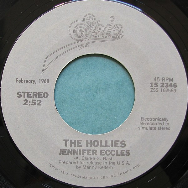 The Hollies - Jennifer Eccles / The Air That I Breathe (7", RE, Styrene)