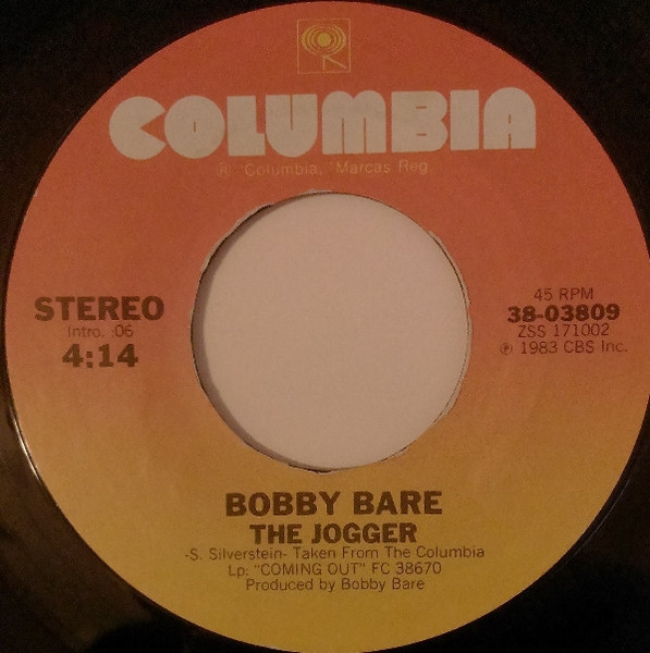 Bobby Bare - The Jogger - Columbia - 38-03809 - 7", Styrene, Pit 1092417262