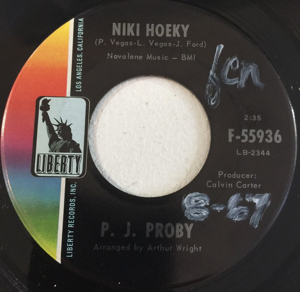 P.J. Proby - Niki Hoeky / Good Things Are Coming My Way - Liberty - F-55936 - 7", Single 1092432432