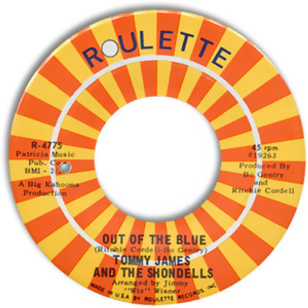 Tommy James & The Shondells - Out Of The Blue / Love's Closin' In On Me - Roulette - R-4775 - 7", Single 1093067559