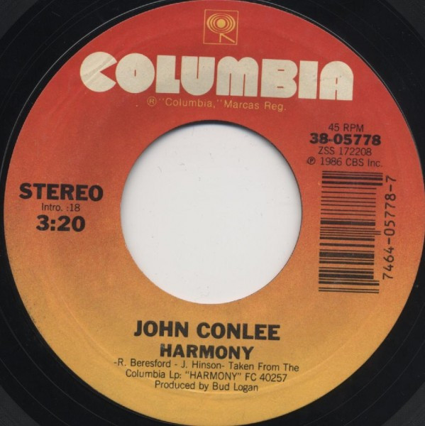John Conlee - Harmony (7", Single)