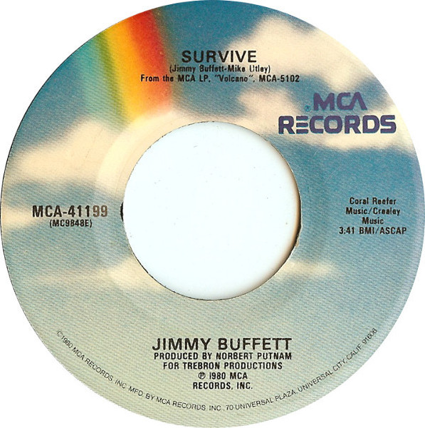 Jimmy Buffett - Survive (7", Glo)