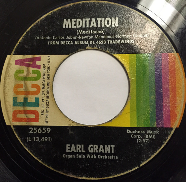 Earl Grant - Meditation / Without A Song (7")
