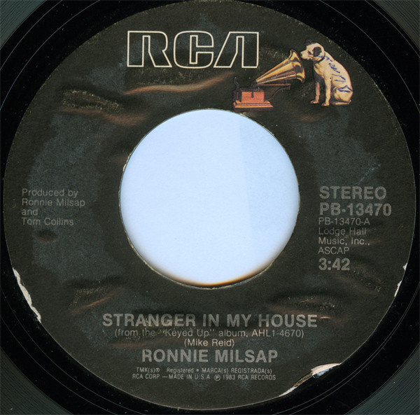 Ronnie Milsap - Stranger In My House / Is It Over (7", Styrene, Ind)