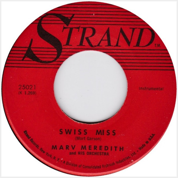 Marv Meredith And His Orchestra - Swiss Miss  (7", Single)
