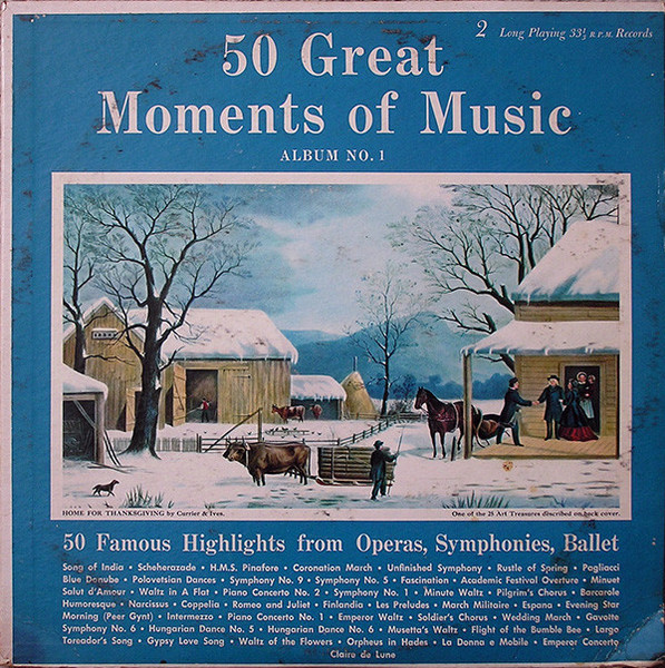 Various - 50 Great Moments Of Music (Album No. 1) (2xLP, Comp)