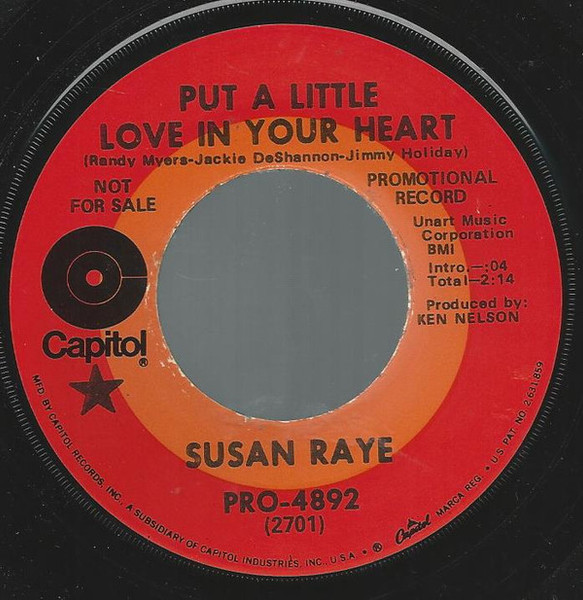 Susan Raye - Put A Little Love In Your Heart - Capitol Records - 2701 - 7", Promo 1095114419
