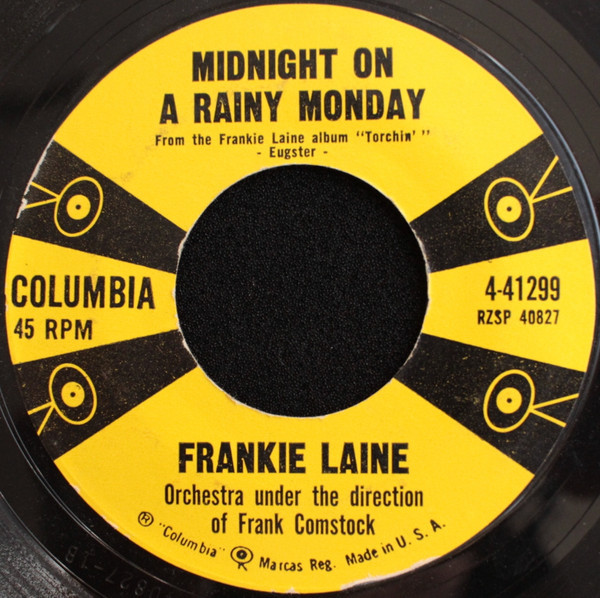 Frankie Laine - Midnight On A Rainy Monday (7", Single)