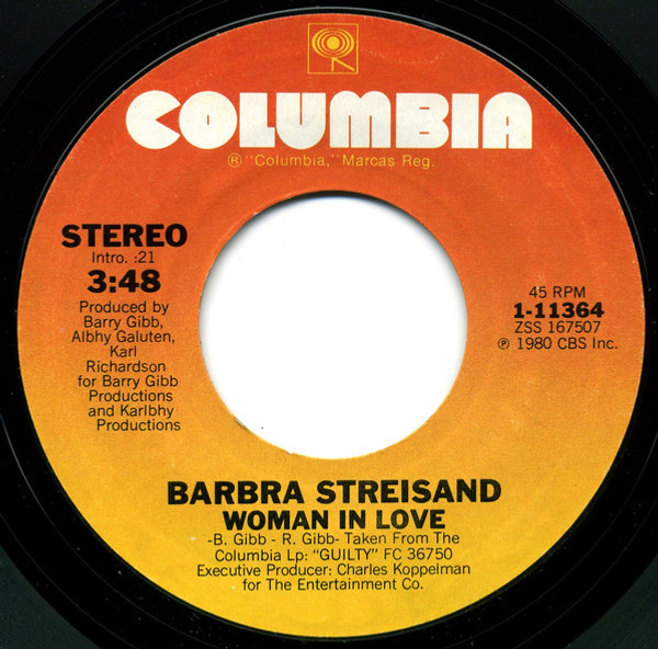 Barbra Streisand - Woman In Love - Columbia - 1-11364 - 7", Single 1095120678